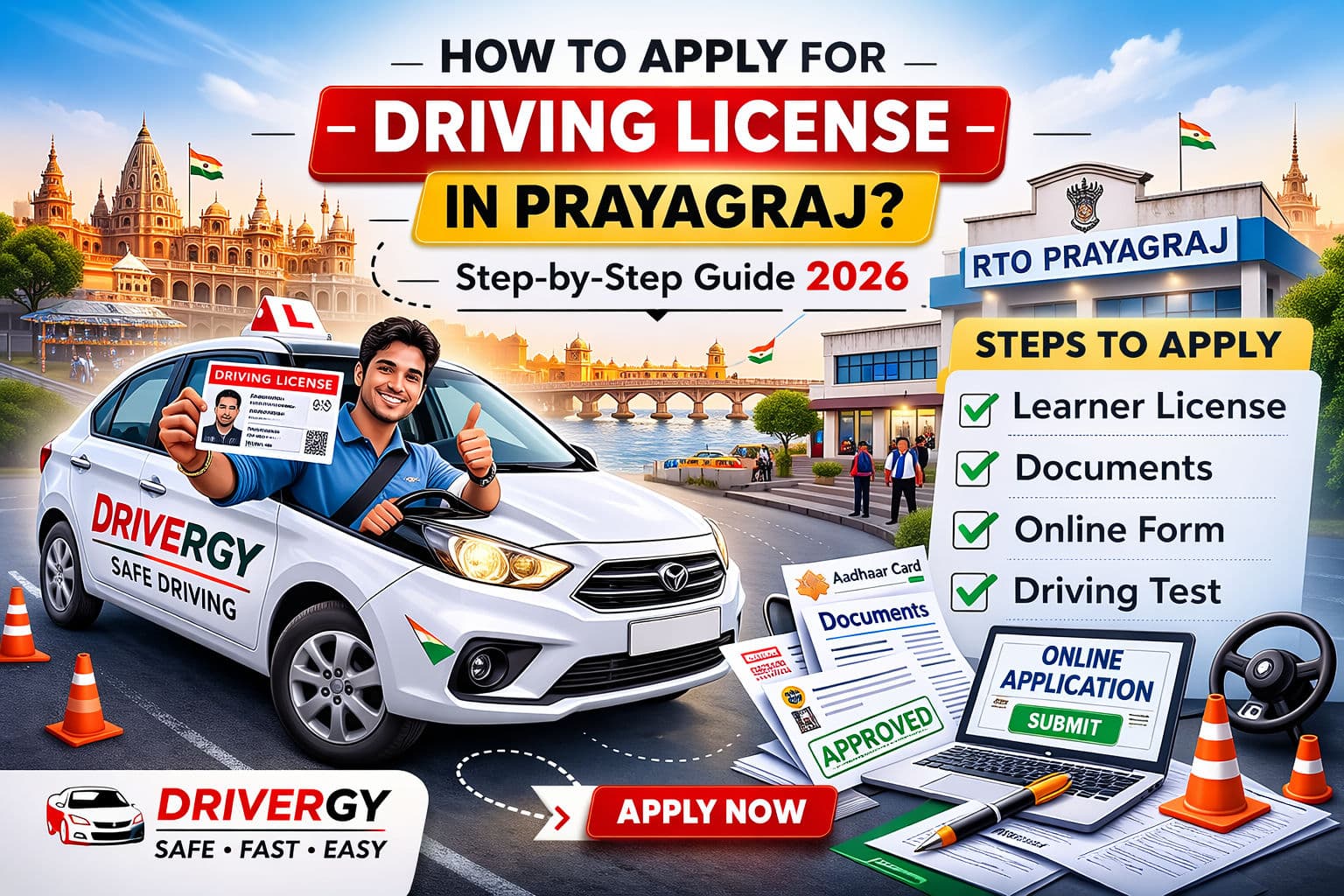 Driving License in Prayagraj: Apply Online, Fees, Documents & RTO Process (2026)