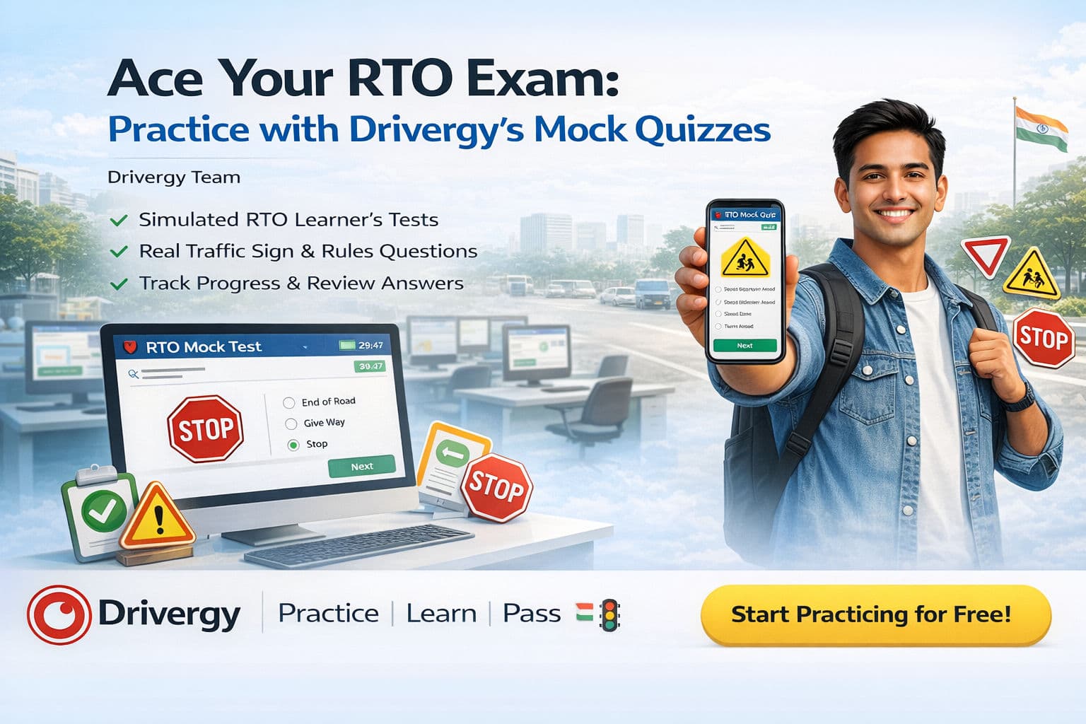Ace Your RTO Exam: Practice with Drivergy's Mock Quizzes