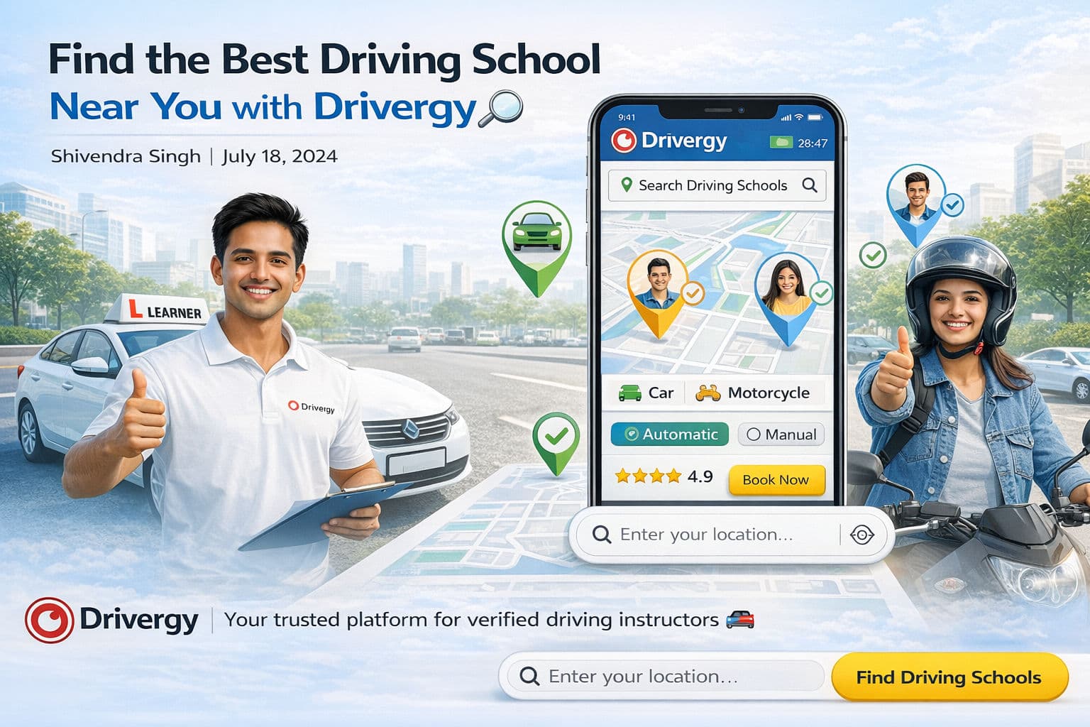 Find the Best Driving School Near You with Drivergy