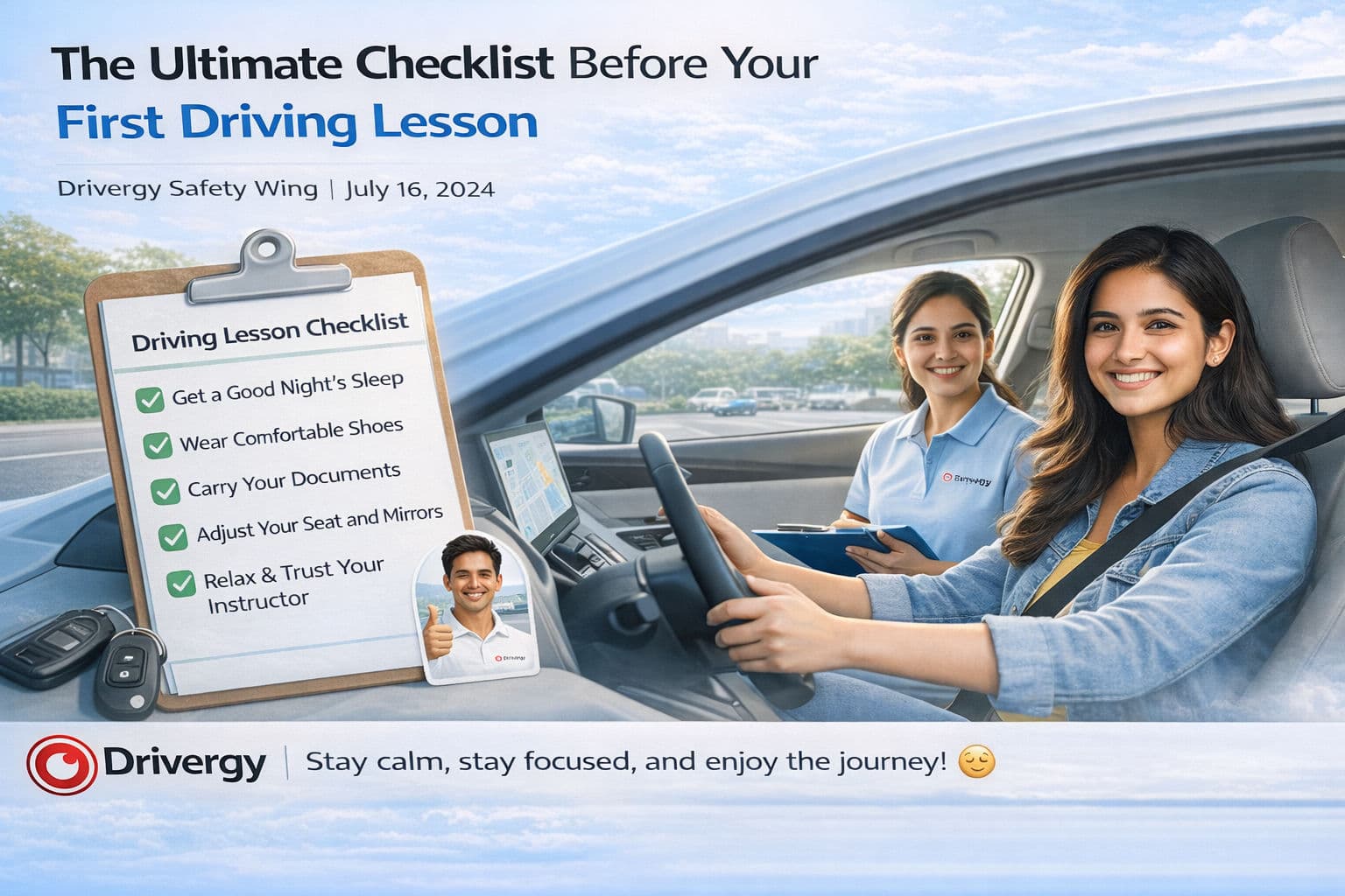 The Ultimate Checklist Before Your First Driving Lesson
